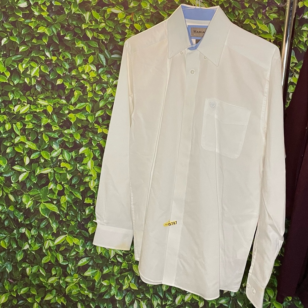 White Ariat button down shirt